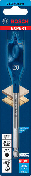 Hexagon Self Cut Speed spade bit 20 x 152 mm
