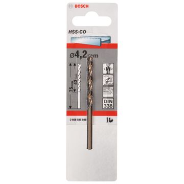 HSS-CO DIN 338 4,2 X 43 X 75 MM