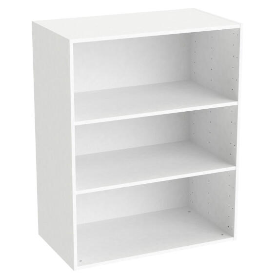 Space home cupboard with 2 shelves white h100xw80xd45cm