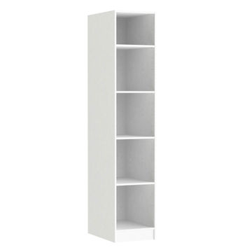 Space home cupboard with 4 shelves white h200xw40xd60cm