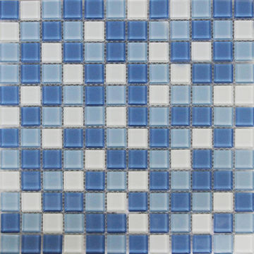 Mosaic Glass Shaker Blue ARTENS 30x30cm