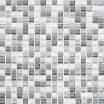 Mosaic Glass Tile ARTENS Tonic Grey 30x30cm