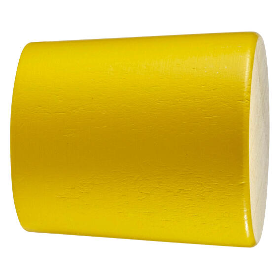 Inspire curtain rod end cap  28mm diameter yellow