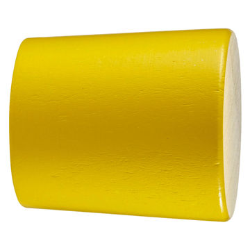 Inspire curtain rod end cap  28mm diameter yellow