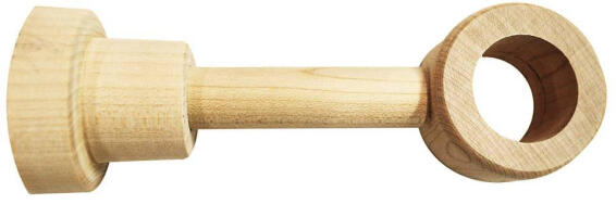 Curtain Rod Bracket Extendable 28mm Diameter Light Oak 85-130mm