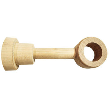 Curtain Rod Bracket Extendable 28mm Diameter Light Oak 85-130mm