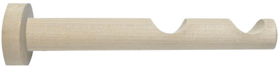Inspire curtain rod double bracket  28mm diameter light oak 130-200mm