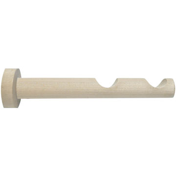Inspire curtain rod double bracket  28mm diameter light oak 130-200mm