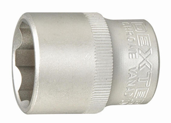 Socket 1/2 CRV satin finish DEXTER 26mm