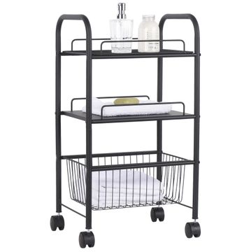 Sensea Trolley With Wheels Black 