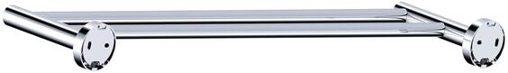 Sensea style double towel rail chrome 65cm