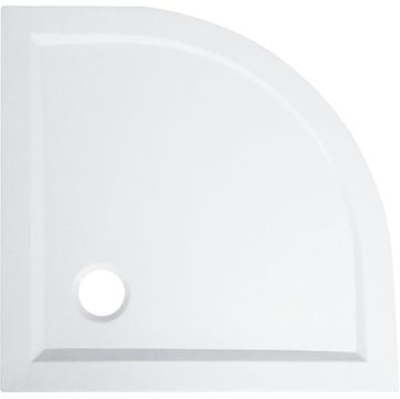 Sensea Essential Shower Tray Quadrant White Glossy W90cmxD6.5cmxH90cm