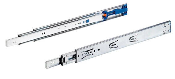 Full-extension runner with soft-close hettich