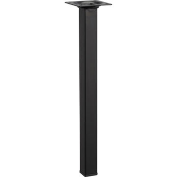 Furniture leg steel black hettich