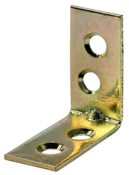 Connecting angle brass-plated hettich