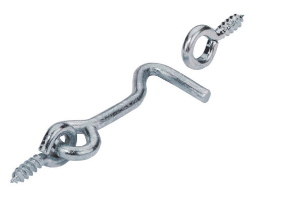 Storm hook with eyes zinc-plated hettich