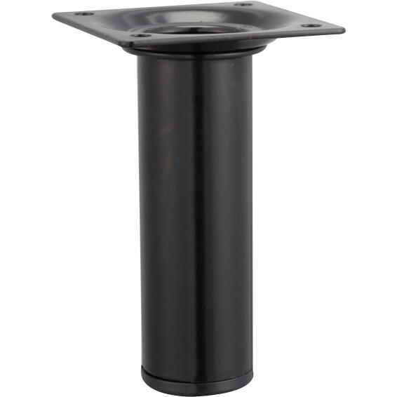 Furniture leg black hettich