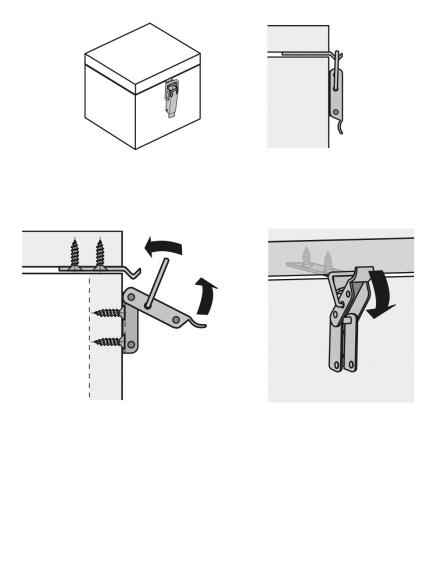 Chest clasp zinc-plated hettich