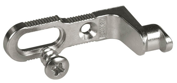 Back panel connector metal nickel-plated hettich