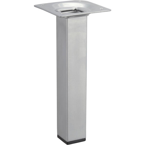 Furniture leg aluminium look hettich