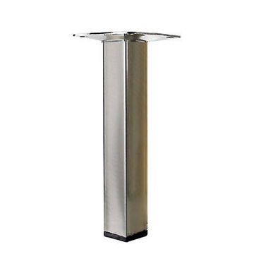 Furniture leg stainless steel look hettich