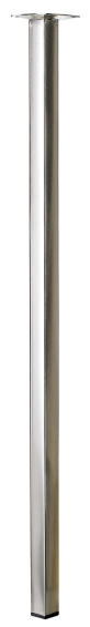 Furniture leg stainless steel look hettich