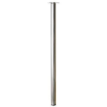 Furniture leg stainless steel look hettich