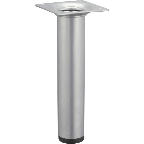 Furniture leg aluminium look hettich