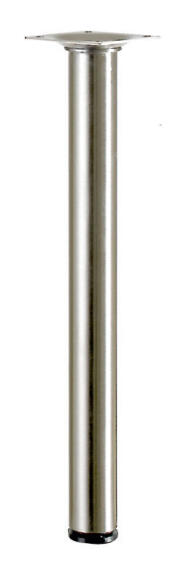 Furniture leg stainless steel look hettich