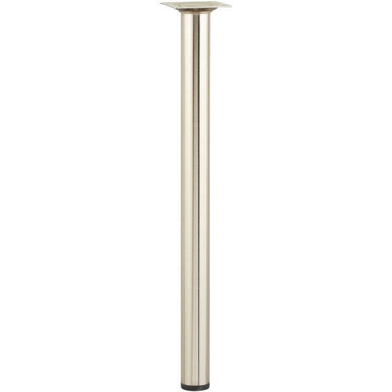 Furniture leg stainless steel look hettich