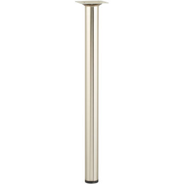 Furniture leg stainless steel look hettich