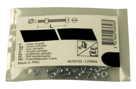 Machine screws and nuts slotted cheese head zinc plated 1.0x10mm 10pc standers