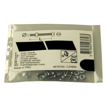 Machine screws and nuts slotted cheese head zinc plated 1.0x10mm 10pc standers