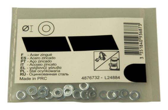Flat washer zinc plated D2mm 20pc standers