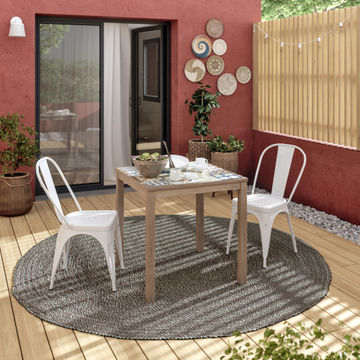 Soho Heritage Acacia Patio Table Small L70cmxW70cmxH75cm (Excludes Chairs)