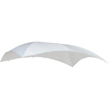 NATERIAL RECTANGULAR CURVED  STEEL  GAZEBO REPLACEMENT COVER 300X400 WHT