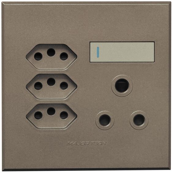 Veti 3 Single RSA Triple V-Slim Sockets Bronze/Titanium (100x100)