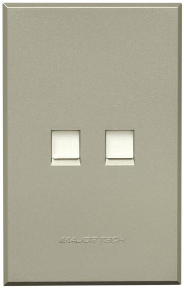 Veti 3 2 x Dual Data Socket Titanium