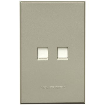 Veti 3 2 x Dual Data Socket Titanium