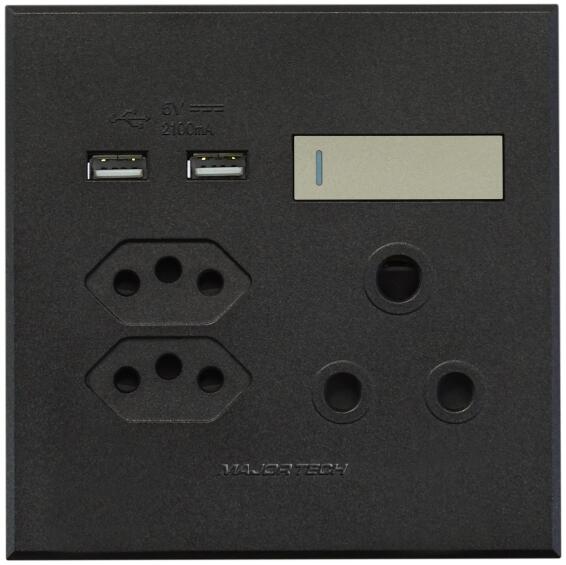 SOCKET1X3PIN&2XV-SLIM&2XUSBVETI34X4TI/GR
