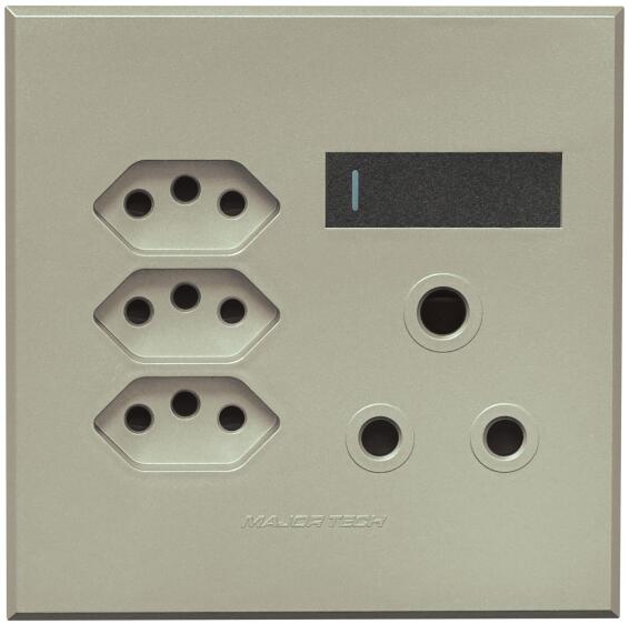 SOCKET 1XRSA 3XV-SLIM VETI3 4X4 GR/TI
