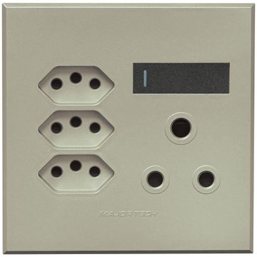 SOCKET 1XRSA 3XV-SLIM VETI3 4X4 GR/TI