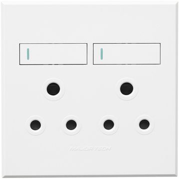 SOCKET 2X3 PIN VETI3 4X4 WHITE
