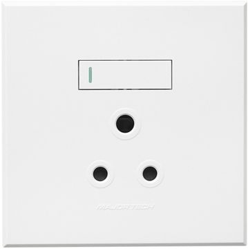 Plug socket VETI 3 1X3 Pin White 4X4