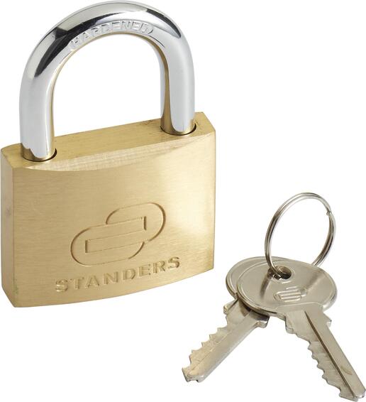 STANDERS BRASS PADLOCK 50MM