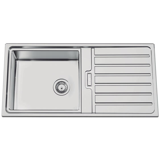 Kitchen Sink 1 Square Bowl And 1 Drainer Frasa Taske 60 D Xl