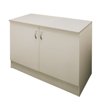 Kitchen Base Cupboard Kit 2 Door Sprint White L120Cmxh87Cmxd60Cm