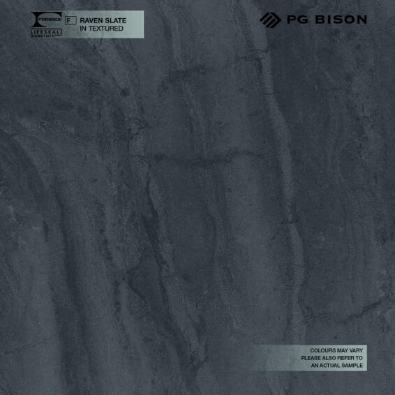 Kitchen worktop laminate raven slate L360XD60XT2.8cm