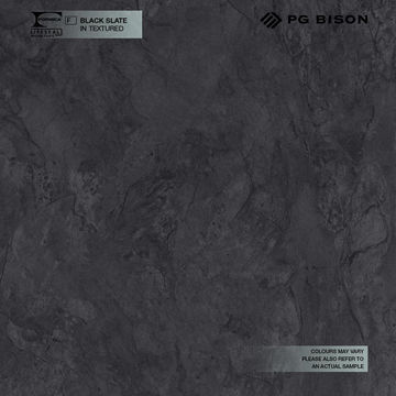 PG  Bison Kitchen Countertop Laminate L360Cm X D60Cm X H3,2Cm Black Slate