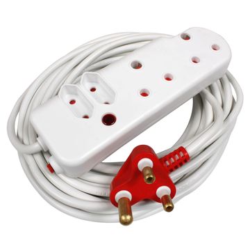 Multi-plug cxtension cord ELLIES 2x3 & 2x2 pin 3m